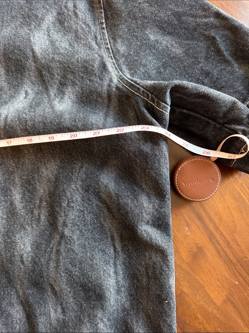 ZARA Washed Black Denim Zip-Front Jacket boxy medium men - Picture 4 of 5